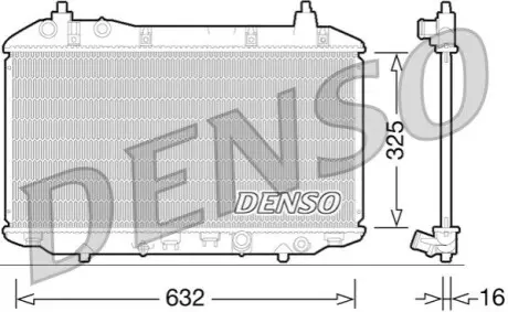 Радиатор, охлаждение двигателя Denso DRM40031