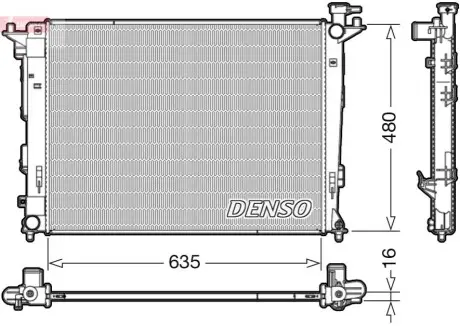 Радіатор, система охолодження двигуна Denso DRM41006