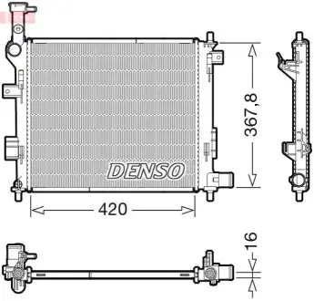 Радіатор, система охолодження двигуна Denso DRM43005
