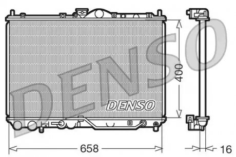 Радиатор - (MB925638) DENSO DRM45011