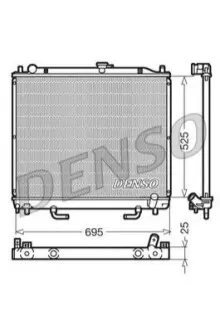 Радіатор двигуна MITSUBISHI PAJERO CLASSIC, PAJERO II, PAJERO III, PAJERO IV 2.5D/3.2D 04.00 Denso DRM45015