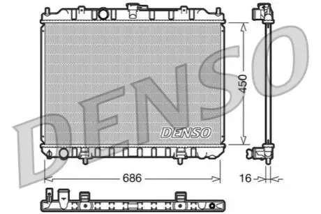 Радиатор охлаждения Denso DRM46004 Купить в Украине