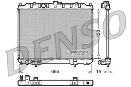 Радиатор, охлаждение двигателя Denso DRM46005