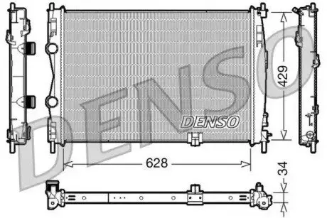 Радиатор, охлаждение двигателя Denso DRM46017