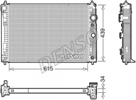 Радіатор охолодження DENSO DRM46045 (фото 1)