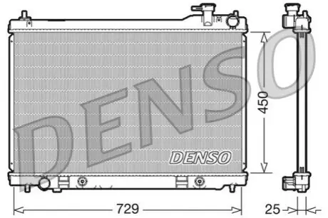 Радіатор, система охолодження двигуна Denso DRM46100
