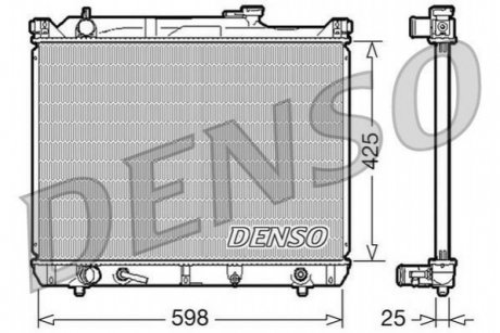 Радіатор, охолодження двигуна DENSO DRM47021 (фото 1)