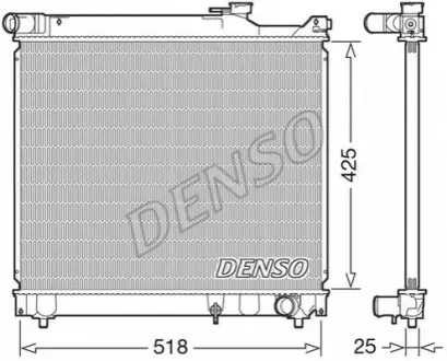 Радіатор двигуна (мкпп) SUZUKI GRAND VITARA I, VITARA 2.0D 12.94-07.03 Denso DRM47037