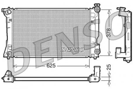 Радіатор, охолодження двигуна DENSO DRM50035 (фото 1)