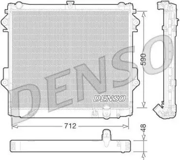 Радиатор, охлаждение двигателя Denso DRM50074