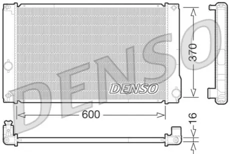Радиатор, охлаждение двигателя Denso DRM50076