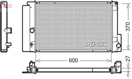 Радіатор двигуна TOYOTA VERSO 1.8 04.09-08.18 Denso DRM50087