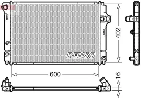 Радіатор двигуна TOYOTA YARIS 1.5H 03.12-06.20 Denso DRM50089