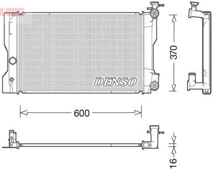 Радиатор двигателя DENSO DRM50091 (фото 1)