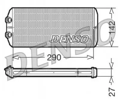 Радиатор печки Denso DRR07005