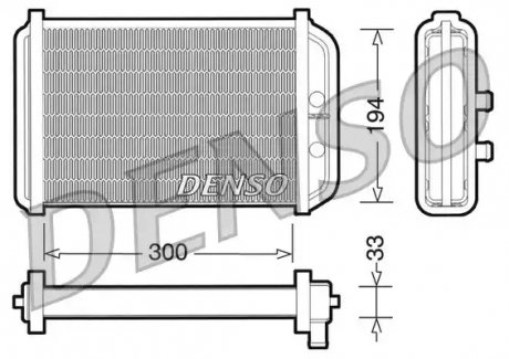 Радиатор печки - (46722710) DENSO DRR09033