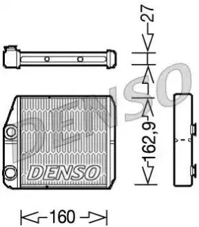 Радиатор печки Denso DRR09035