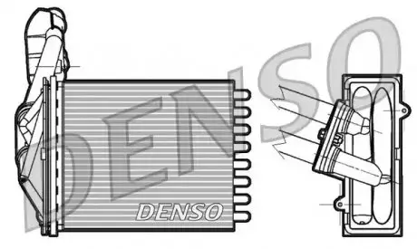 Радиатор печки Denso DRR09042