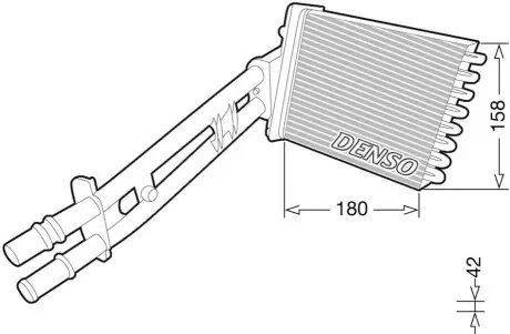 Радиатор печки Denso DRR09043