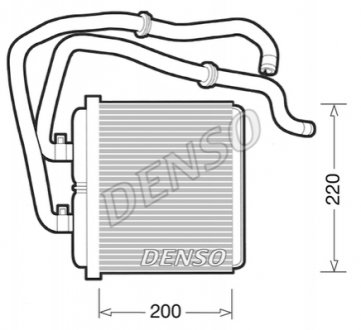 Радиатор печки - DENSO DRR12003