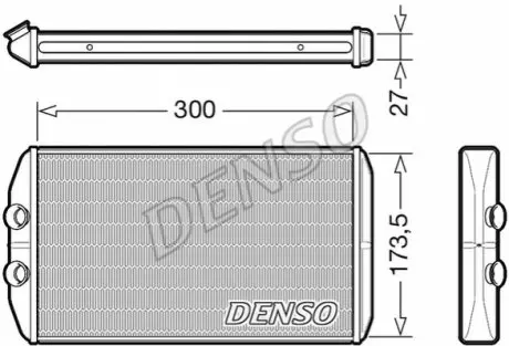 Теплообмінник, система опалення салону Denso DRR12008