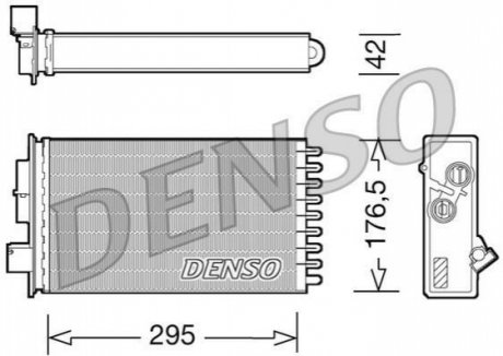 Радіатор пічки DENSO DRR12022 (фото 1)