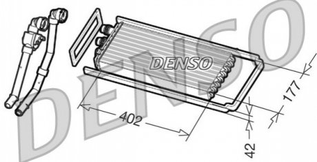 Радиатор печки - DENSO DRR12101