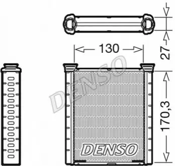 Радиатор печки Denso DRR46001