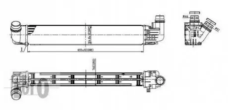 Фото Радиатор интеркулера DUSTER 1.5 dCi 10- DEPO (0100180003) изображение 1