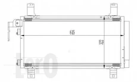 Радіатор кондиціонера MZ 6(02-)1.8 i 16V(+) DEPO 030-016-0007 Купити в Україні