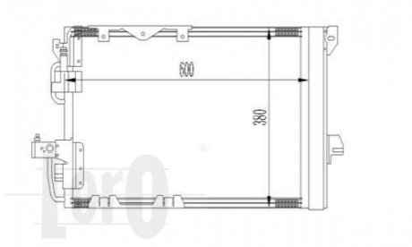 Радіатор кондиціонера O. Astra G 1.6/1.8 16V 01> DEPO 0370160016 (фото 1)