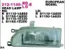 Фара Прав (H4, механічн, без мотора) TOYOTA COROLLA E9 05.87-06.93 DEPO (212-1140R-LD-E) зображення 1