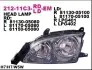 Фара Прав (H1/H7, електричн, без мотора, колір відбивача: хром) TOYOTA AVENSIS T22 01.00-03.03 DEPO (212-11C3R-LD-EM) зображення 1