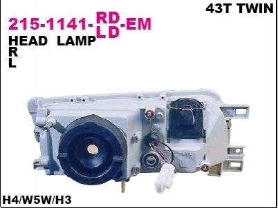 Фара передня DEPO 215-1141L-LD-EM