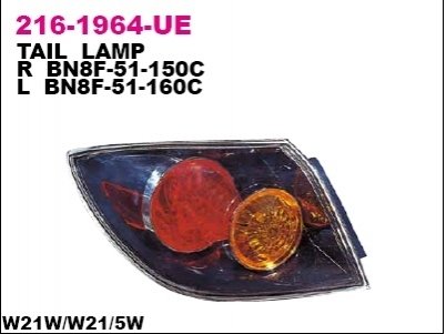 Фонарь задний DEPO 216-1964L-UQ