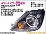 Фара Лів (H4, електричн, з мотором, колір відбивача: чорн) FORD FIESTA V 03.05-12.10 DEPO (4311172LLDEM) зображення 1