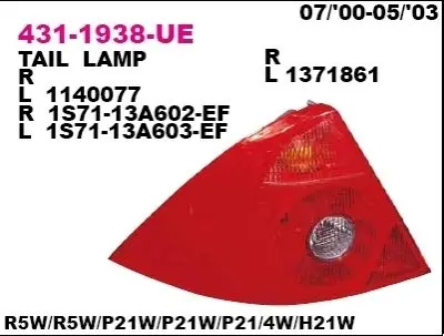 Фара задня DEPO 4311938RUE