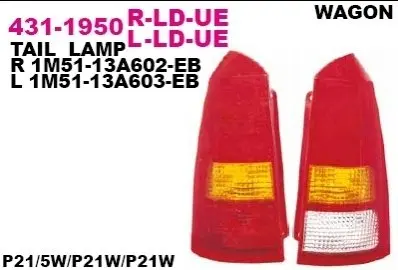 Фонарь задний DEPO 431-1950R-LD-UE