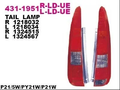 Задний фонарь DEPO 4311951RLDUE