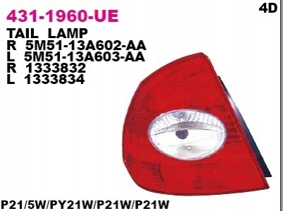 Ліхтар задній DEPO 431-1960R-UE