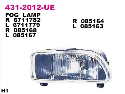 Фара противотуманная правая FORD MONDEO 1992-1996 DEPO 4312012RUE