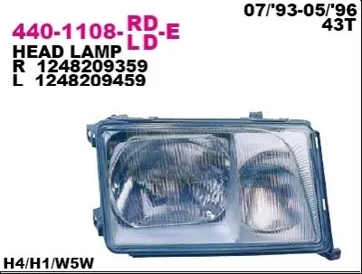 Фара автомобильная DEPO 4401108RLDE