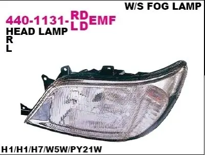 Фара передняя DEPO 440-1131L-LDEMF