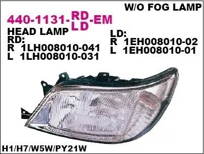 Фара передняя DEPO 4401131RLDEM