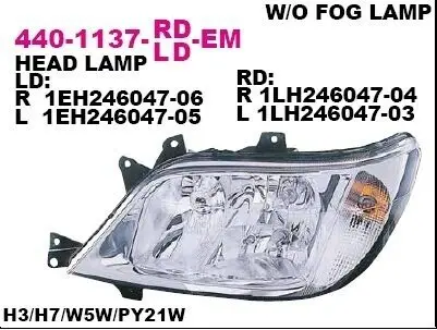 Фара автомобильная DEPO 4401137LLDEM