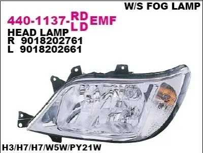 Фара передняя DEPO 4401137RLDEMF