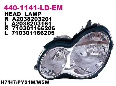 Фара головна, правая DEPO 4401141LLDEM