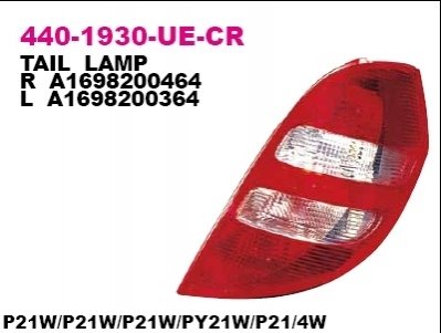 Ліхтар задній DEPO 440-1930R-UE-CR