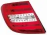 Ліхтар задній Лів (LED/P21W, колір повороту білий, колір скла червон) MERCEDES C-KLASA W204 Універсал 03.11-12.13 DEPO (4401985LUE) зображення 1