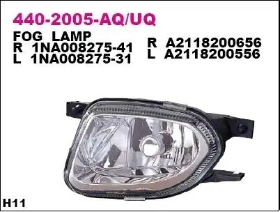 Фото Протитуманна фара передня DEPO (440-2005L-UQ) зображення 1